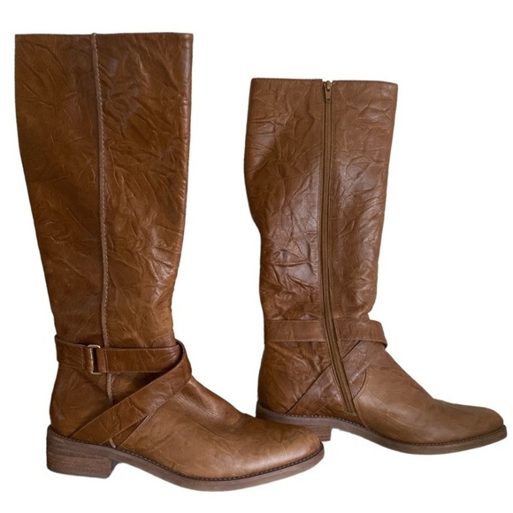 JESSICA SIMPSON Brown Knee High Riding Boots Size 9 NEW - Picture 8 of 12